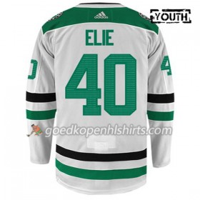 Dallas Stars REMI ELIE 40 Adidas Wit Authentic Shirt - Kinderen